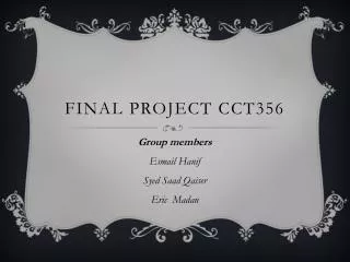 Final Project CCt356