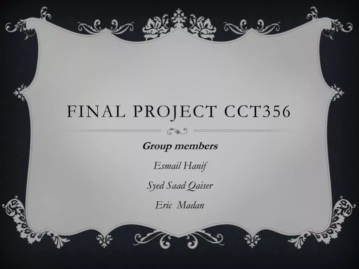 final project cct356