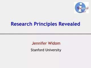 Research Principles Revealed