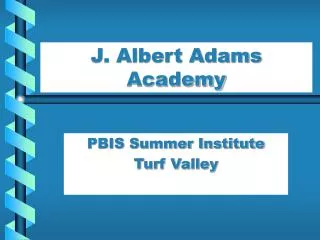 J. Albert Adams Academy