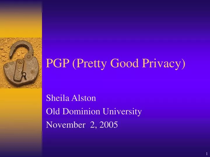 Ppt Pgp Pretty Good Privacy Powerpoint Presentation Free Download