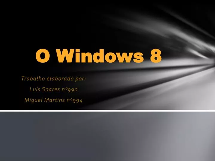 o windows 8