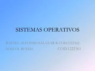 sistemas operativos