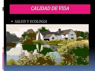 calidad de vida
