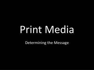 print media