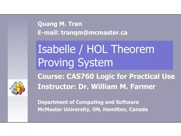 isabelle hol theorem proving system