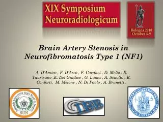 Brain Artery Stenosis in Neurofibromatosis Type 1 (NF1)