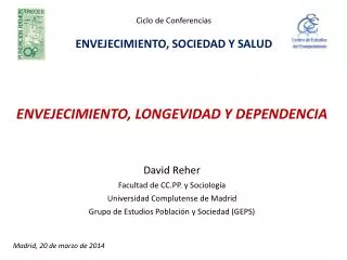 envejecimiento longevidad y dependencia