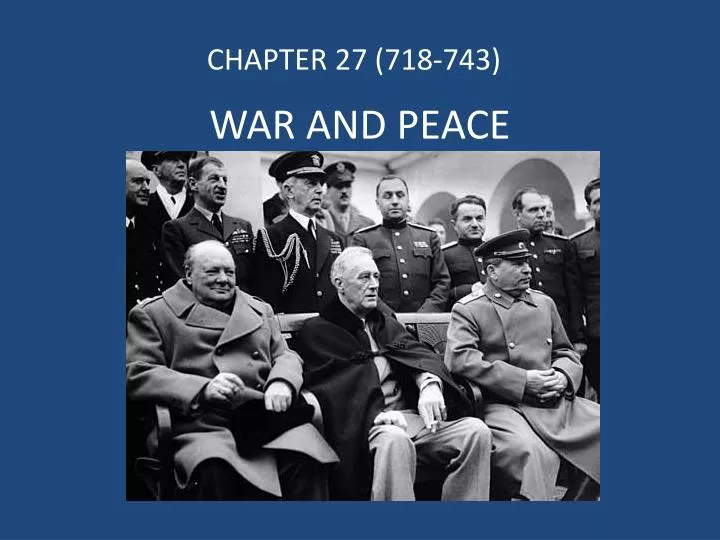 war and peace
