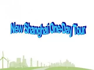 New Shanghai One-Day Tour