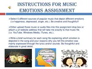 Instructions for Music Emotions Assignment
