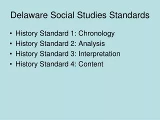 Delaware Social Studies Standards