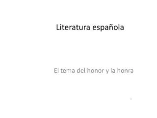 literatura espa ola