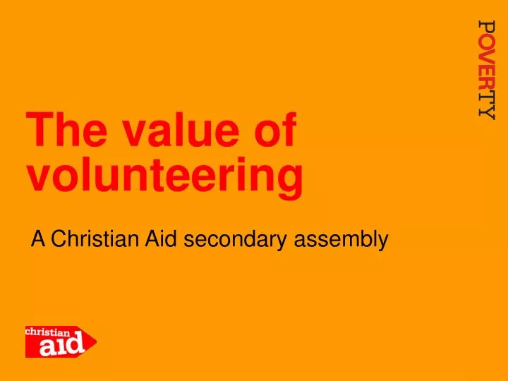 the value of volunteering