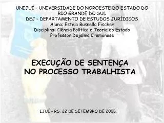 execu o de senten a no processo trabalhista