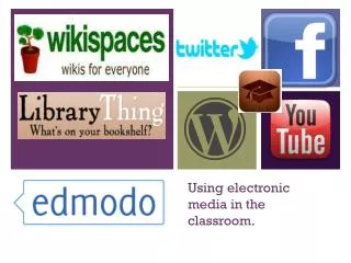 Using electronic media in the classroom.