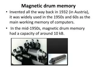Magnetic drum memory