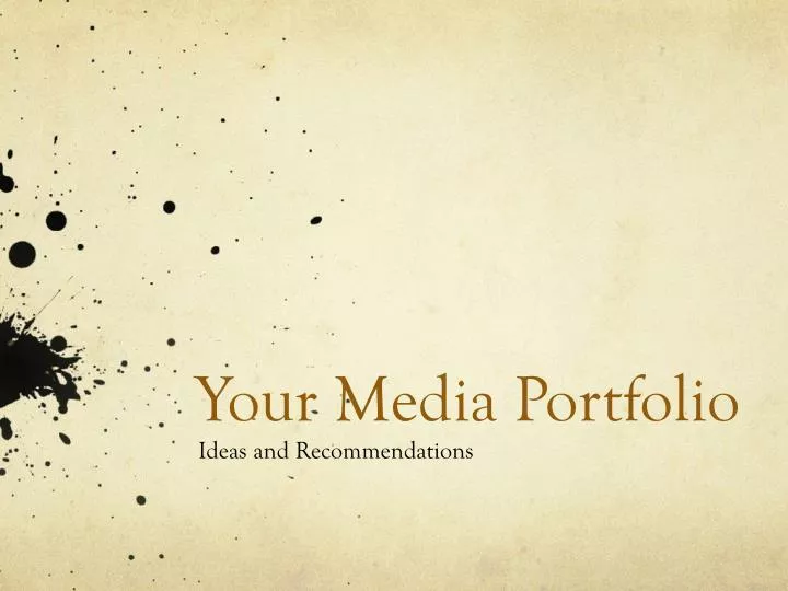 you r media portfolio