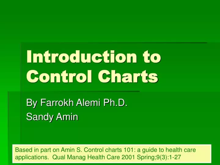 introduction to control charts