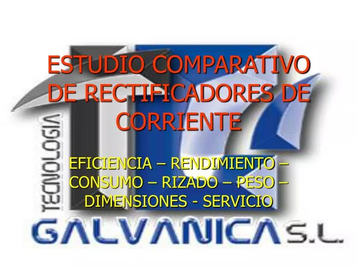 estudio comparativo de rectificadores de corriente