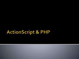 ActionScript &amp; PHP
