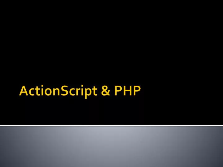 actionscript php