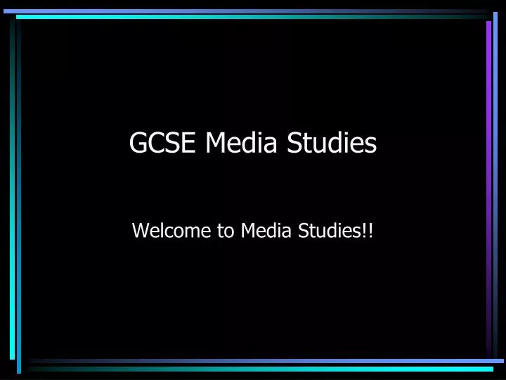 gcse media studies