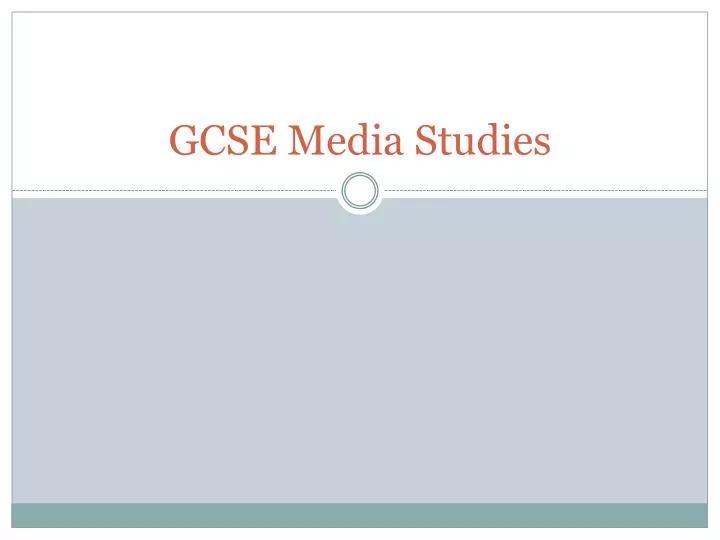 gcse media studies