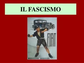 il fascismo