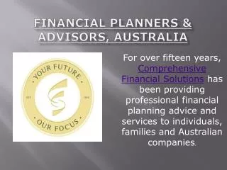 Financial Planners & Advisors, Australia