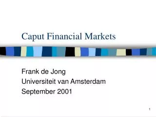 Caput Financial Markets