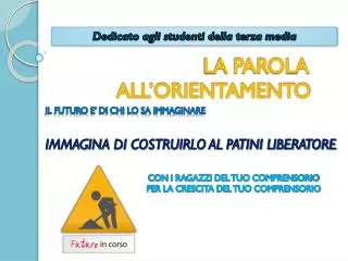 la parola all orientamento