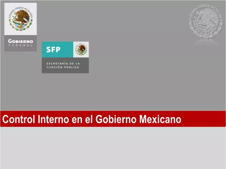 control interno en el gobierno mexicano