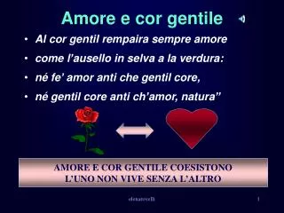 amore e cor gentile
