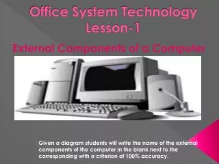 Office System Technology Lesson-1