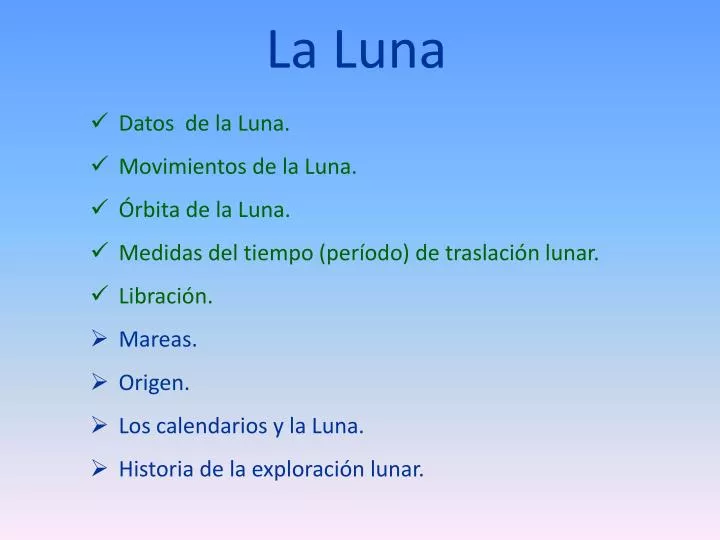 la luna