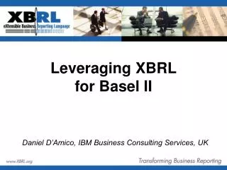 Leveraging XBRL for Basel II