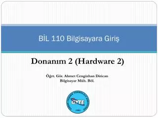 b l 110 bilgisayara giri