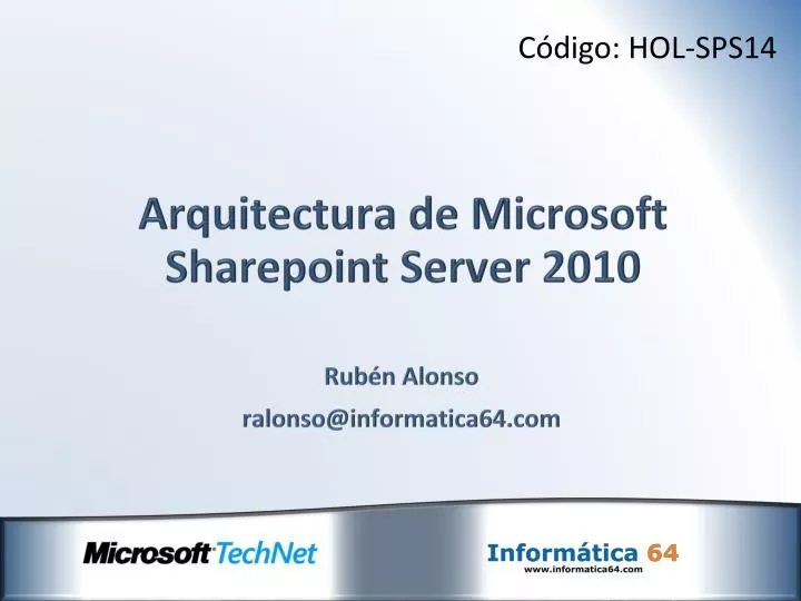 arquitectura de microsoft sharepoint server 2010