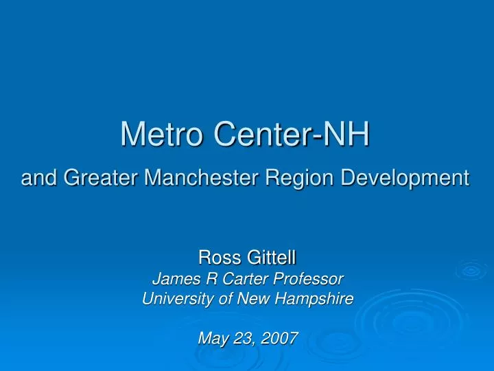 metro center nh and greater manchester region development