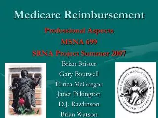 Medicare Reimbursement