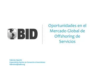 oportunidades en el mercado global de offshoring de servicios