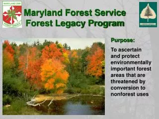 Maryland Forest Service Forest Legacy Program