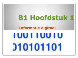 b1 hoofdstuk 1