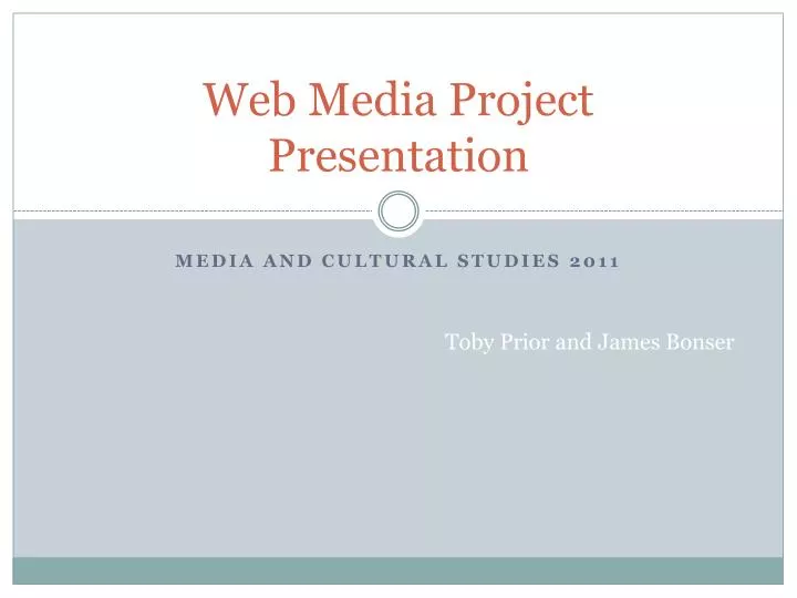 web media project presentation