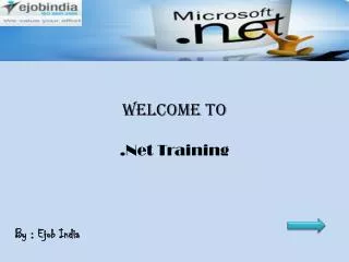 Ejob India - Importance of .net learning