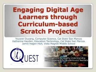 Engaging Digital Age Learners through Curriculum-based Scratch Projects