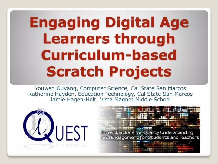 engaging digital age learners through curriculum based scratch projects