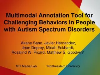 Multimodal Annotation Tool for Challenging Behaviors in People with Autism Spectrum Disorders