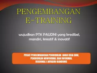 pengembangan e training
